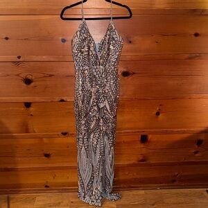 Gray Sequin Dress